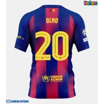 Camisa de Futebol Barcelona Dani Olmo #20 Equipamento Principal 2025-26 Manga Curta